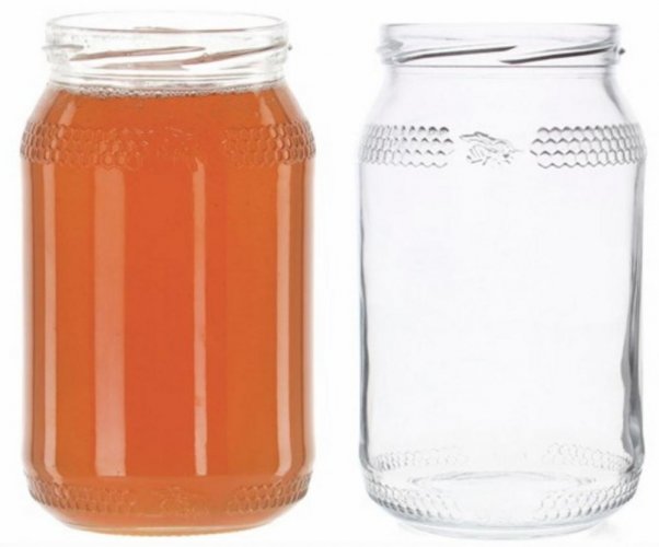 Befőttes pohár TO 82 900 ml mézhez 8 db/csomag KLC