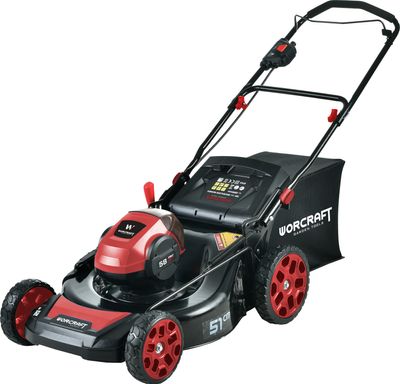 Rasenmäher Warcraft CLM-S58LiB, 58 V, Li-Ion, 508 mm, 60 Liter, kohlenstofffrei