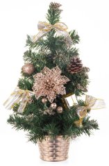 MagicHome Weihnachtsbaum, geschmückt, Bronze, 40 cm