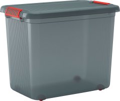 Cutie cu capac KIS K Latch XXL, gri/portocaliu, 39x59x45 cm