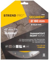 Strend Pro 521A disk, 180 mm, dijamant, segment