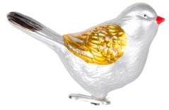 MagicHome Weihnachtsdekoration, 2 Stück, Vögel, für Weihnachtsbaum, 11 cm