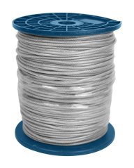 Cablu de oțel cu înveliș din PVC de 2 mm (akce)