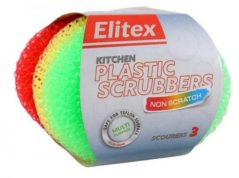 Drátenka na riad plastová 3ks ELITEX