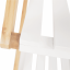 3-polna knjižna omara, naravni bambus/bela, PEORIA TIP 2