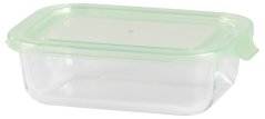 Dóza MagicHome, sklenená, obdĺžníková, 650 ml, s vekom, non-snap