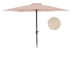 Slnečník 270 cm bežový MANGO s kľukou