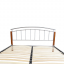 Bračni krevet, drvo joha/srebrni metal, 160x200, MIRELA