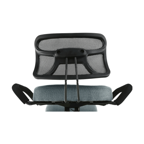Ergonomiczny fotel klęczący, szaro/czarny, RUFUS