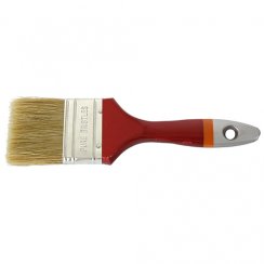 Brush Strend Pro JA095, 1,5&quot; lapos, festett, PVC sörtékkel, fa nyéllel