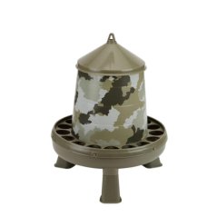Geflügelfutterautomat UH 2kg auf Beinen, Dekor CAMOUFLAGE