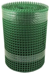 Siatka plastikowa zielona, siatka 15 x 15 mm, 0,8 x 50 m, XL-TOOLS