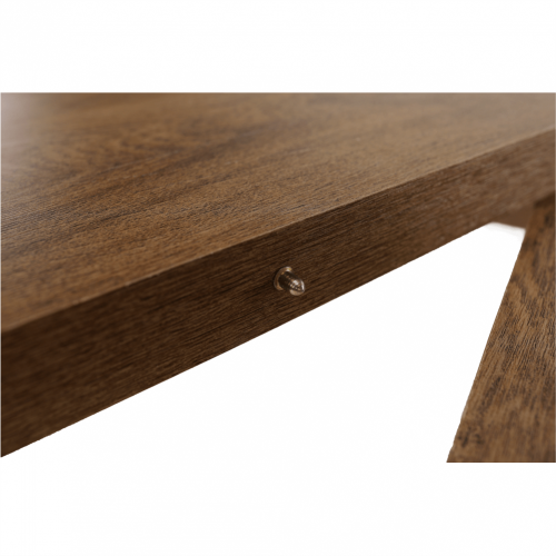 Jedilna miza, zložljiva, temni hrast Lefkas, 160-203x90 cm, MONTANA STW