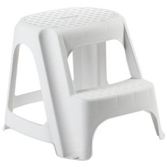 Plastična stepenica, 2 stepenice, stepenica, 40 cm, bijela, nos. 150 kg