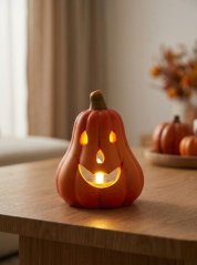 Dekoracja MagicHome Nature, Dynia długa, terakota, 11x10x14 cm