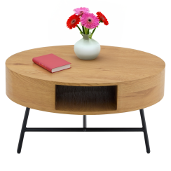Couchtisch, Eiche/schwarz, TARMON
