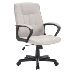 Bürostuhl, hellgrau/schwarz, LANDIS