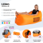 Napihljiva vreča/lazy bag, modra, LEBAG