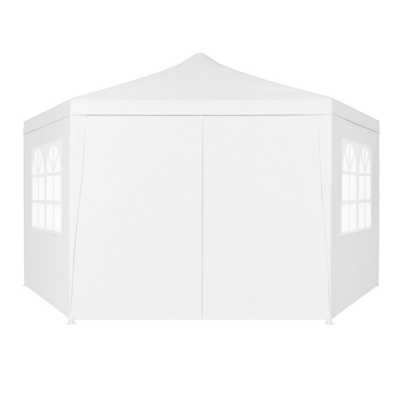 Záhradný pavilón 2x2 m s oknami biely (akce)
