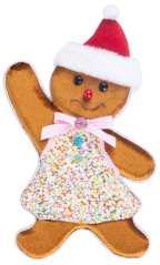 Decor de Craciun MagicHome, Candy Line Gingerbread man, 19x3x32 cm (akce)