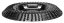 Rašpica za kutnu brusilicu kosa, 45°, 125 x 22,2 mm niski zub, TARPOL, T-91