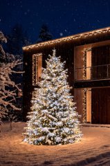 MagicHome karácsonyi fényfüzér, egyszerű világítás, 930 db LED, meleg/hideg fehér, IP44, 30 m