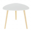 Příruční stolek, bílá/dřevo natural, TAVAS
