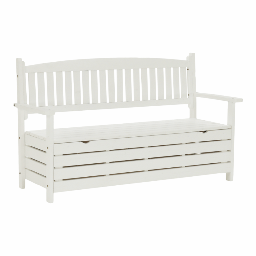 Kerti pad, fehér, 150 cm, AMULA (különleges ajánlat)