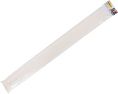 Húzószalag Strend Pro CT66BW, 1200x9 mm, 50 db, fehér, nylon, kötés