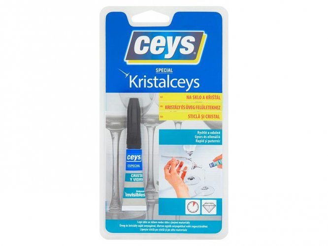 Ceys SPEZIELLER KRISTALCEYS-Kleber für Glas und Kristall, 3 g