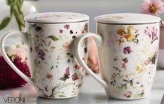 Hrnček porcelánový 360ml BALI so sitkom, mix 2 vzorov