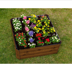 Strat înălţat de grădină, maro, oţel, NONKY TIP 3