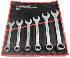 6-teiliger Steckschlüsselsatz, 34, 36, 38, 41, 46, 50 mm, aus Segeltuch, MAR-POL