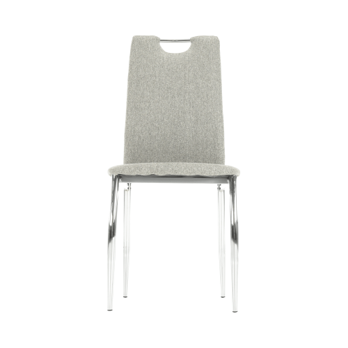 Krzesło do jadalni, beżowy akcent/chrom, OLIVA NEW