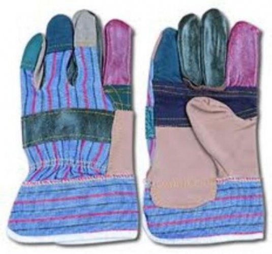Kombinirane tekstilno-kožne rukavice ROBIN 2055K c.10. /12 par