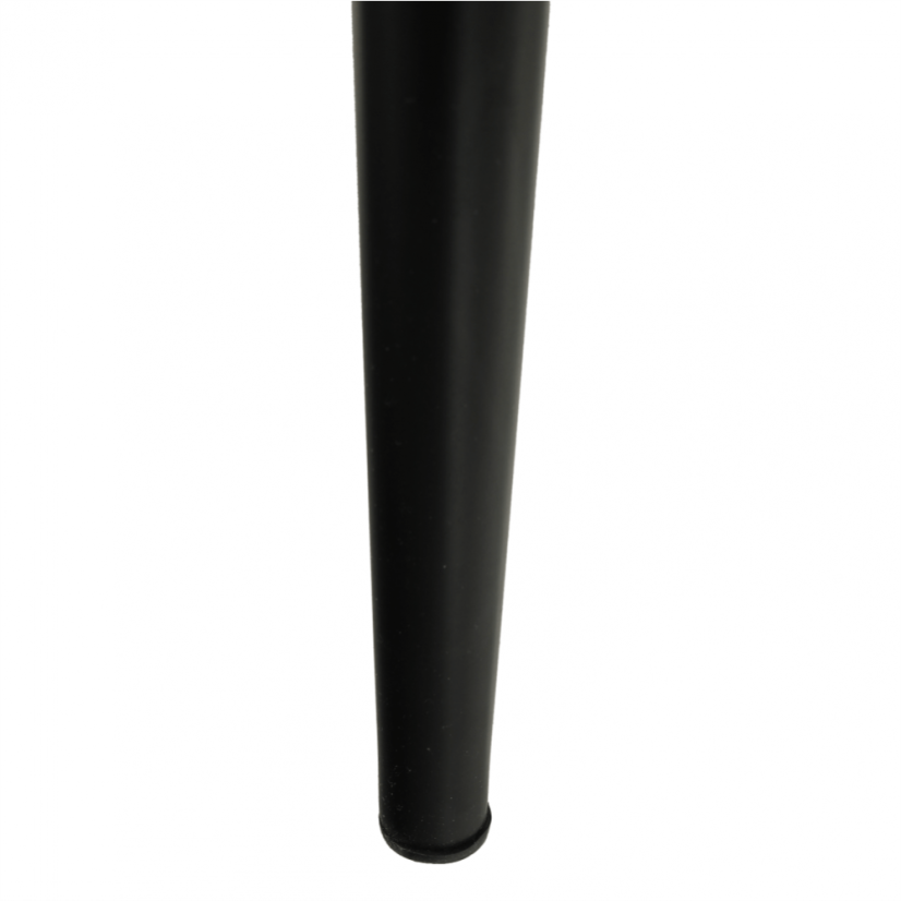 Stuhl, brauner Stoff/schwarzes Metall, COLETA NOVA