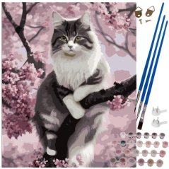 Tablou după numere 40x50 cm – pisicuța Maaleo 22783 (promoție)
