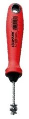 Lessmann 562.515 kefe, 15×185 mm, hullámos, rozsdamentes acél, szerelvényekhez