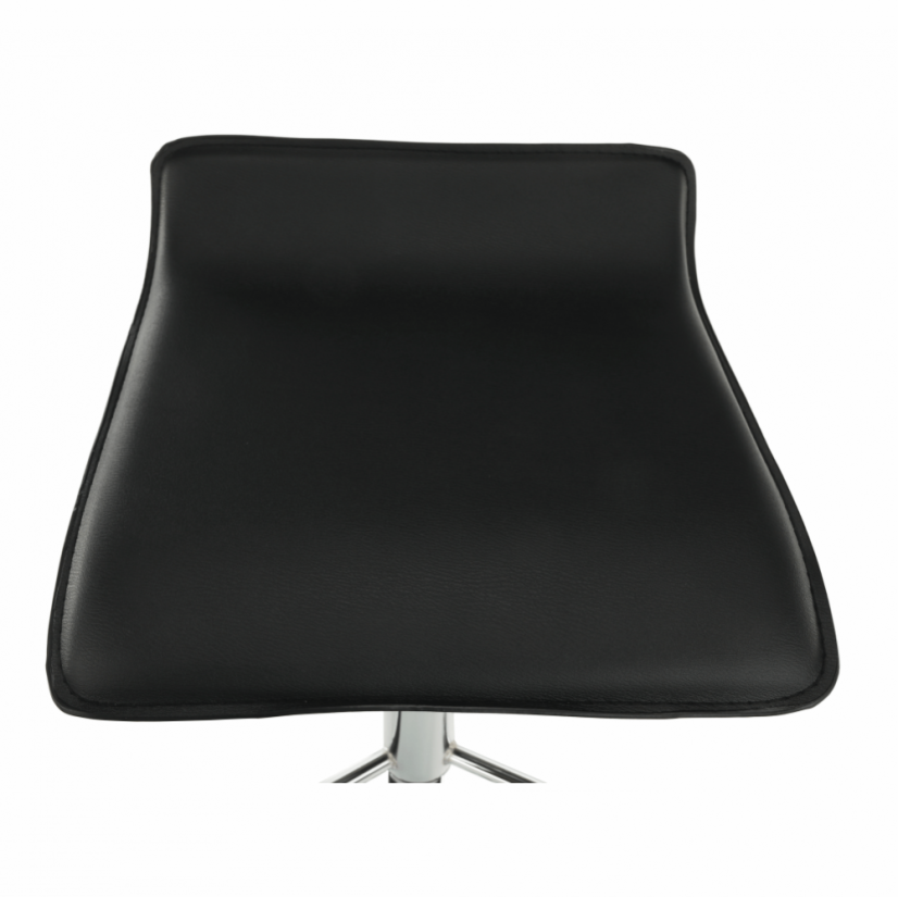 Barhocker, Kunstleder schwarz/chrom, LARIA NEU
