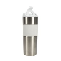 Termohrnek 460 ml nerez bílá