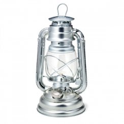 Lampion kovinsko srebrn PARTY 25cm, petrolej, po EN 14059 KLC