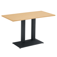 Esszimmer-Bistrotisch, Eiche/Schwarz, 120x60 cm, RINALDO TYP 2