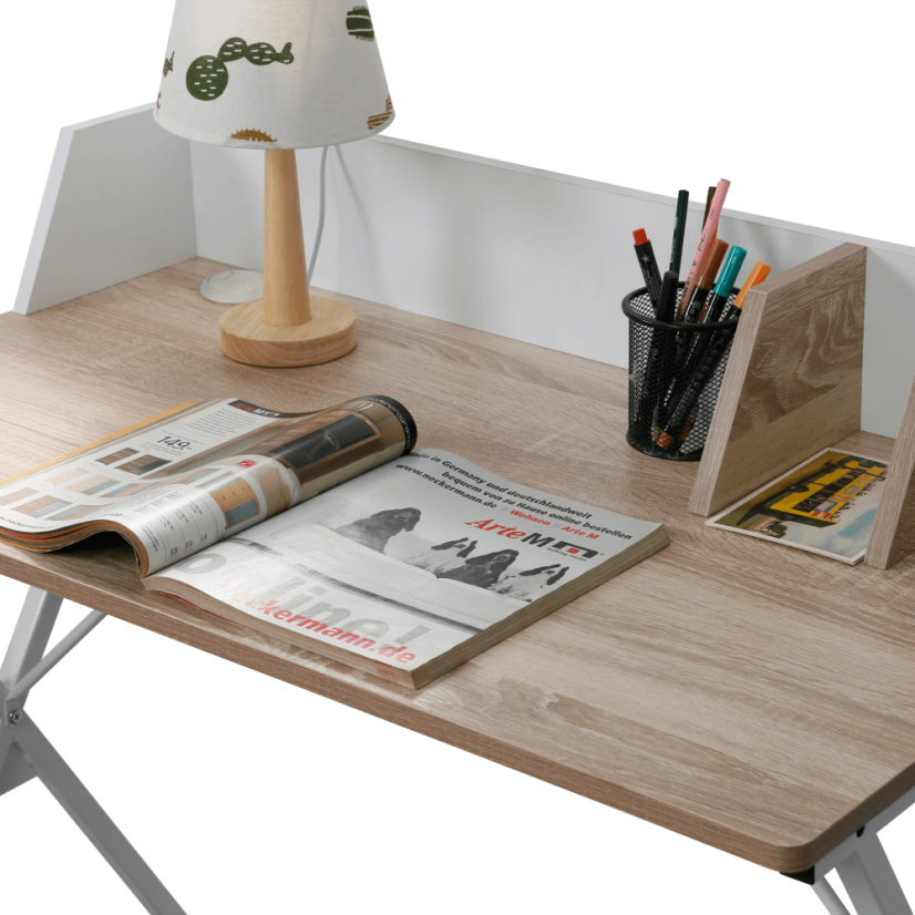 PC-Schreibtisch, Eiche hell/weiß, PSALMO