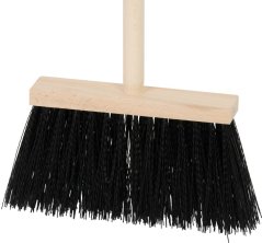 Miotła Geco Indust Black WH, 240 mm, przemysłowa, czarna, z uchwytem 1200 mm