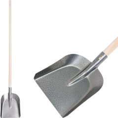 Lopata S504-2.WH Universal, 280x235 mm, maner din lemn