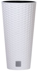 Blumentopf mit Einsatz RATO Tubus 250, weiß