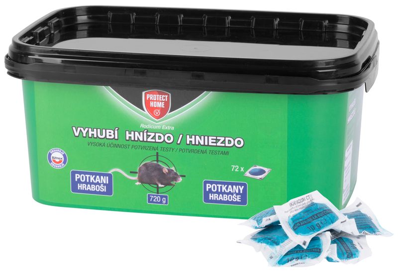 RODICUM extra, Köder für Mäuse und Ratten, 720 g, weich