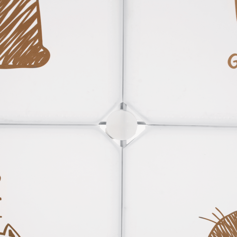 Modularer Kleiderschrank für Kinder, weiß/braunes Kindermuster, KITARO