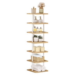 Többcélú polc, fehér/világos tölgy, ETUDA TYP 1