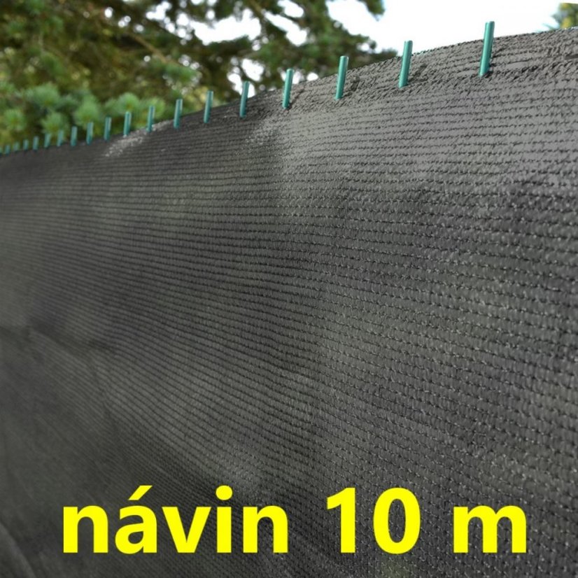 Sieť tieniaca antracit 1,5x10 m HDPE 150g/80% GARDENKUS KLC